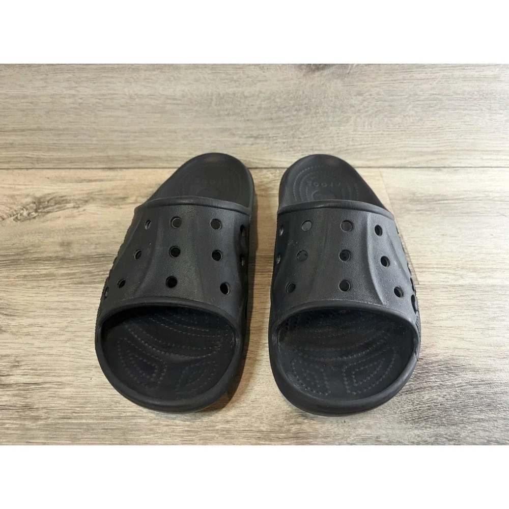 Crocs Baya II Black Slide Sandals Adult Unisex‎ Men's 10 Women's 12 Shoes